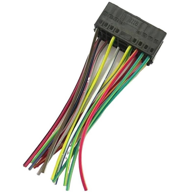 STOIFFFHH KFZ Stecker Kompatibel Mit VW Für Golf MK4 Für J&etta MK4 Für Passat B5 Scheinwerfer-Nebelscheinwerferschalterstecker 17-polig 3BD 941 531A 1C0941531A 3BD941531A von STOIFFFHH