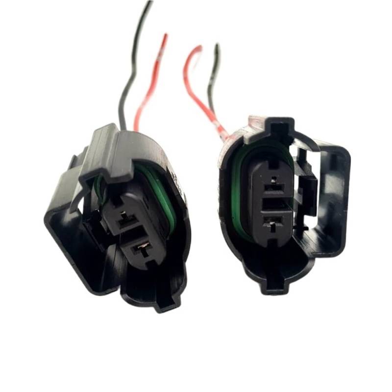 STOIFFFHH KFZ Stecker Kompatibel Mit VW Für Passat 2-poliger Nebelscheinwerfer-Anschlussstecker H8 H11 Lampenfassung Mit Pigtail 3D0 941 165 A(2pcs) von STOIFFFHH