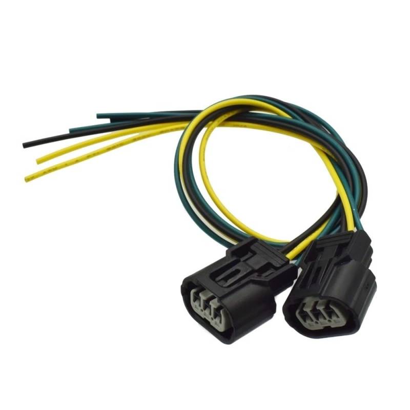 STOIFFFHH KFZ Stecker Kompatibel mit Acura für CL MDX RDX RSX TPS Nockenwellen-Kurbelwellen-Drosselklappensensor MAP CPS-Sensor 3-Draht-Kabelbaum-Anschlussstecker(2 Pieces) von STOIFFFHH