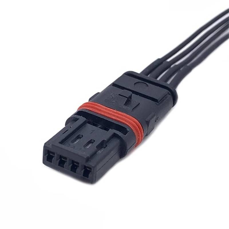STOIFFFHH KFZ Stecker Kompatibel mit GT528i GT53 4-poliger Auto-Rückspiegelheizung Türgriffbuchse elektronischer Anschluss Kabelbaumstecker modifiziert(4P Female) von STOIFFFHH