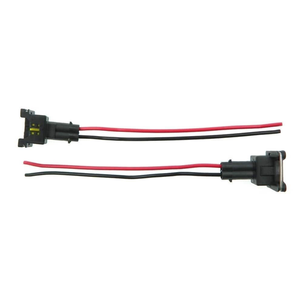 STOIFFFHH KFZ Stecker Kraftstoff Injektor Stecker Verdrahtung Stecker Clips Fit EV1 OBD1 Zopf 440cc 650cc 850cc 1000cc(2pcs) von STOIFFFHH