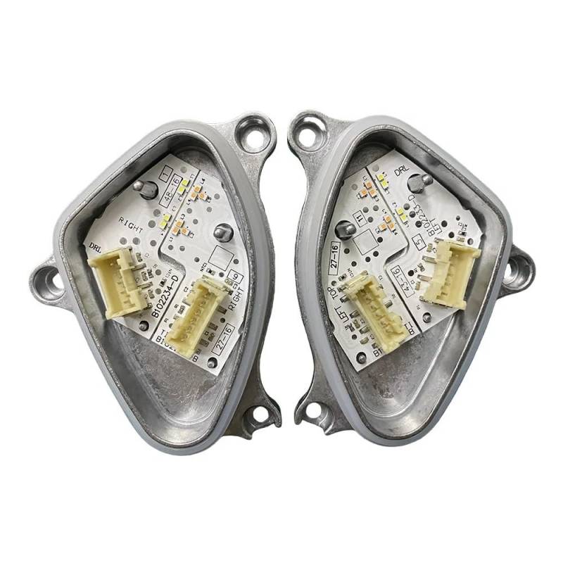 STOIFFFHH Scheinwerfer Treibermodul Kompatibel mit Seat für Leon für C&upra 2017 2018 2019 5F0941475A 5F0941476A Weiße DRL-Blinkerlichtmodule Scheinwerfer(Left and Right) von STOIFFFHH