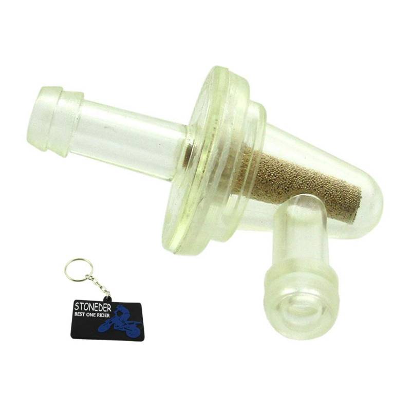 STONEDER 1/4 "Kraftstofffilter 90 Grad Für 8423-01-9909 Honda Yamaha Suzuki Kawasaki Schneemobil Motorrad Dirt Bike ATV UTV Quad von STONEDER