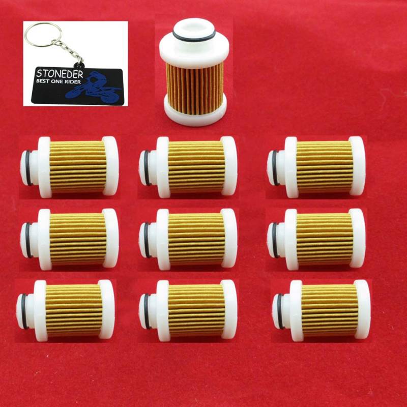 STONEDER 10x Gas Kraftstofffilter für Yamaha 6D8-WS24A-00-00 F40A F50 T50 F60 T60 F70 F90 F115 von STONEDER