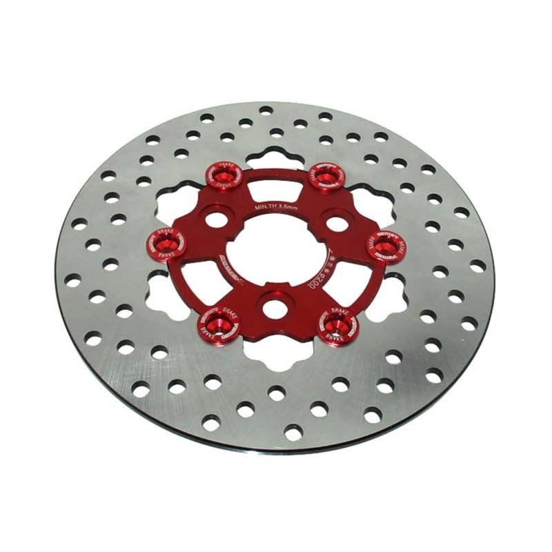 STONEDER 200 mm Bremsscheibenrotor vorne für DAX PBR Monkey Bubbly Trex 50 cc oder 125 cc Zhenhua Skyteam Jincheng (rot) von STONEDER