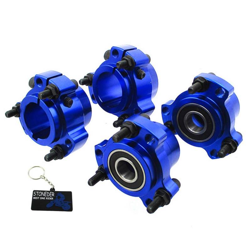 STONEDER Blaue Radnabe vorne & 1-1/4 "32mm hinten 1/4" Schrauben für Go Kart Cart von STONEDER