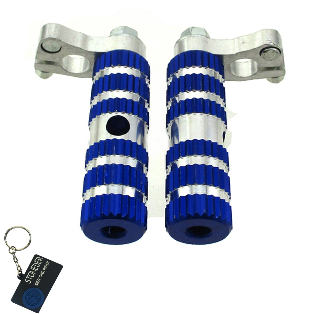 STONEDER Stoneeder-Aluminium Fußstütze, blau, für die meisten chinesischen 2-Takter 47 cc, 49 cc, Mini-Moto-Pocket-Bike, MTA 1, MTA 2. von STONEDER