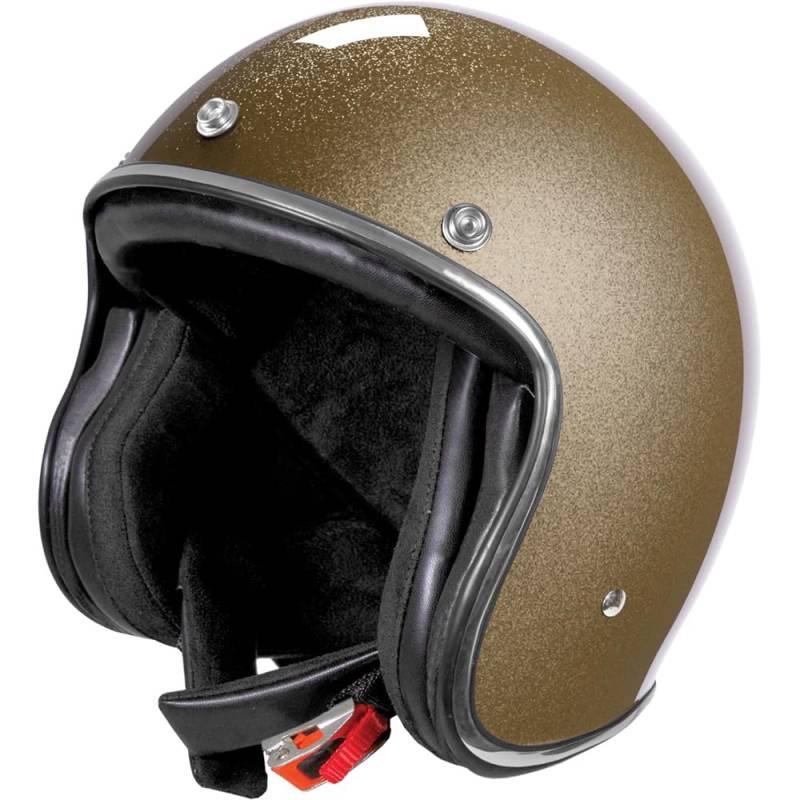 STORMER, Jet-Motorradhelm QUARTZ GLITTER Gold, M von STORMER
