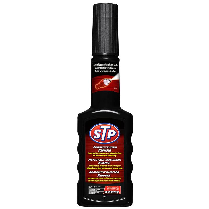 STP 53200L GST53200SB Benzin-Einspritzsystem-Reiniger entfernt Ablagerungen, reduziert Kraftstoffverbrauch und Emissionen, 200 ml von STP