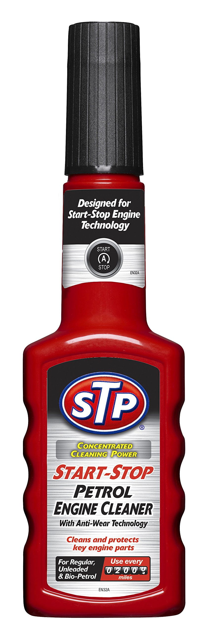 STP Start Stop Benzinmotorreiniger 200 ml, reinigt und schützt wichtige Motorkomponenten, reduziert Kraftstoffverbrauch und Emissionen, mechanische Autoreinigungsprodukte, hergestellt in von STP