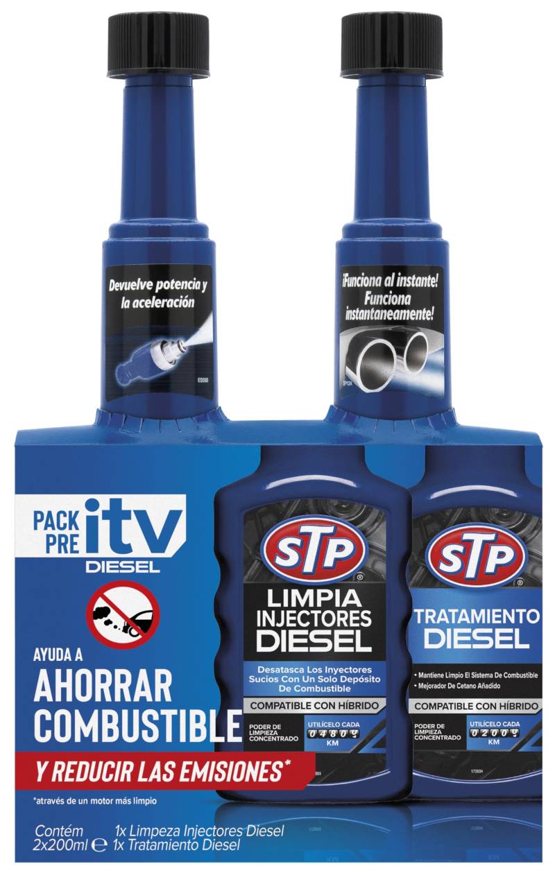 Stp ZSTP04 Pre-Revision Auto Pack mit Diesel Injektoren Reinigungsadditiv von STP