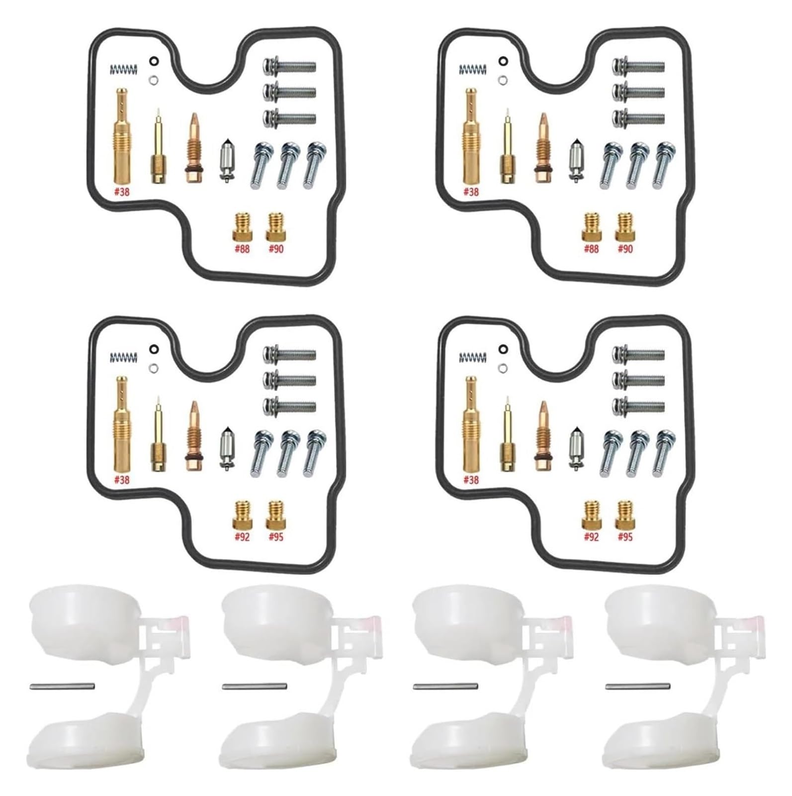 Für CB250 Für Hornet MC31 CB250F Motorrad Carb Vergaser Wiederaufbau Reparatur Float Vergaser Teile Ersatz Motorrad Vergaser Reparatursatz(Color 1) von STQNXR
