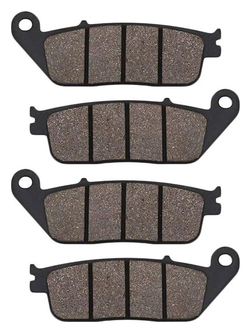 Für CB600 CB 600F CB600F Für Hornet CB 600 F 2007 2008-2010 CBR600F CBR 600 F 2011-2013 Motorrad Vorne Hinten Bremsbeläge Vorderseite Bremsbeläge(2 Pair Front) von STQNXR