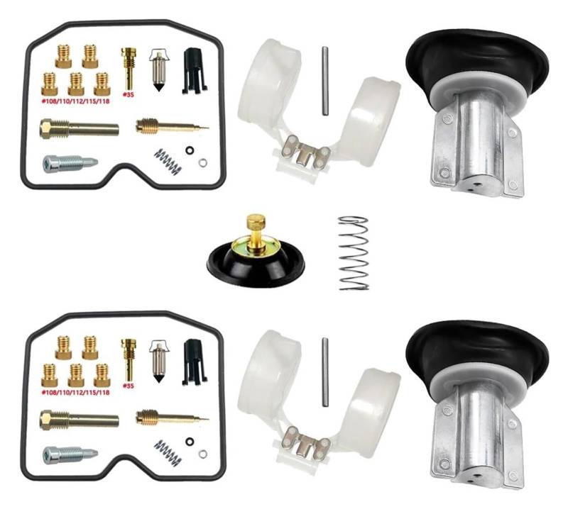 Für K&awasaki KLE 500 KLE500-A 1991-2003 Motorradvergaser Carb Reparatur Plunger Membran Float Teile Ersatz Motorrad Vergaser Reparatursatz(Color 1) von STQNXR