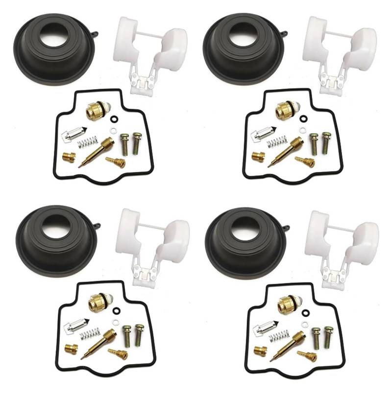 Für K&awasaki ZX-7 ZX7 ZX750 ZX-10 ZX10 ZX1000 ZX-6R ZX6R ZX600 ZZR600 Motorradvergaser Reparatur Vakuummembran Schwimmerteile Motorrad Vergaser Reparatursatz von STQNXR