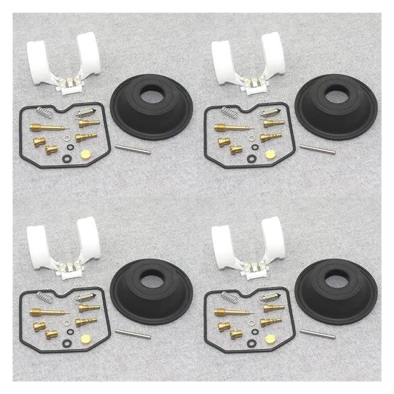 Für K&awasaki ZX400R GPZ ZX 400 400R R GPZ400 GPZ400R ZX400 Motorradvergaser Nadelventildichtung Luftschraube Carb Rebuild Kits Motorrad Vergaser Reparatursatz(4PCS) von STQNXR