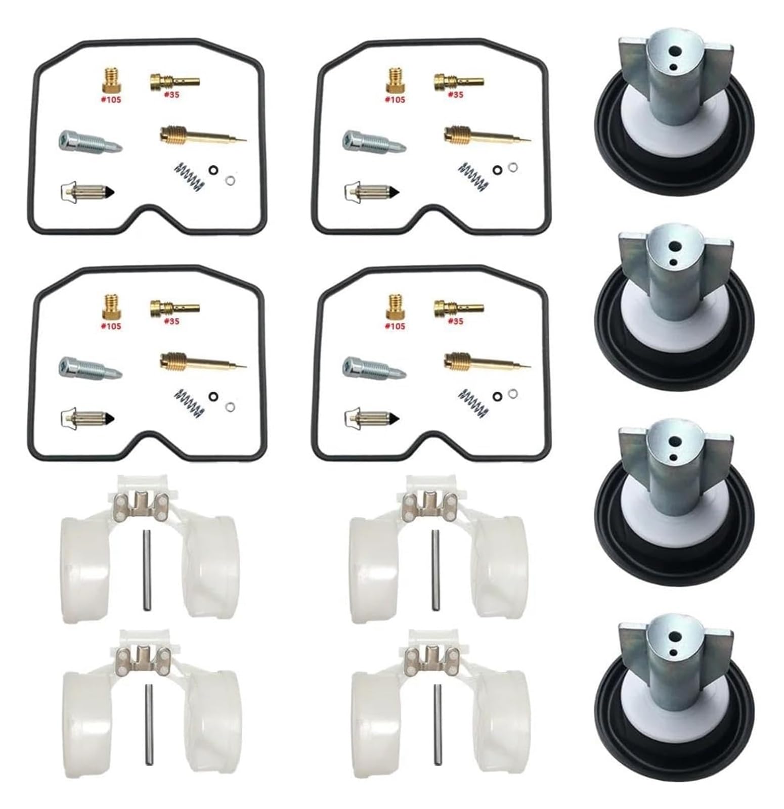 Für Suzuki GSX Für Inazuma 750 GSX750 1998-2001 Motorrad Vergaser Reparatur Reparatur Kit Diaphram Float Teile Motorrad Vergaser Reparatursatz von STQNXR
