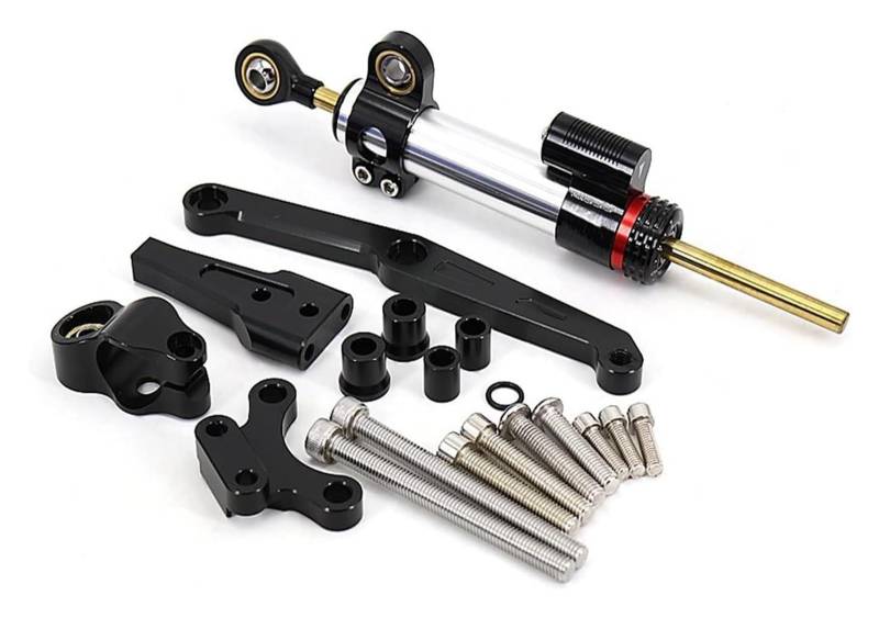 Motorrad Dämpfer Stabilisator Für CB650R 2018 2019 2020 2021 Motorrad Lenkung Stabilisieren Dämpfer Halterung Unterstützung Mount Kit(1824) von STQNXR