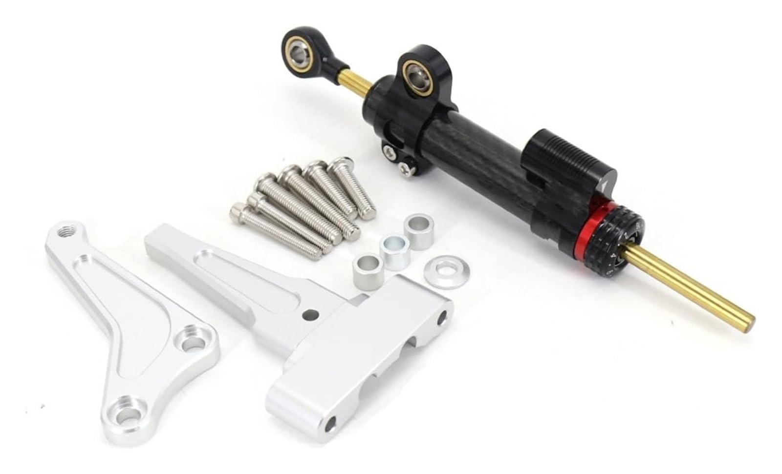 Motorrad Dämpfer Stabilisator Für Street Triple 765 RS 765 R 1200 RS Motorrad Modifizierter Lenkungsdämpfer-Stabilisator-Montagehalterungs-Unterstützungssatz(1323) von STQNXR