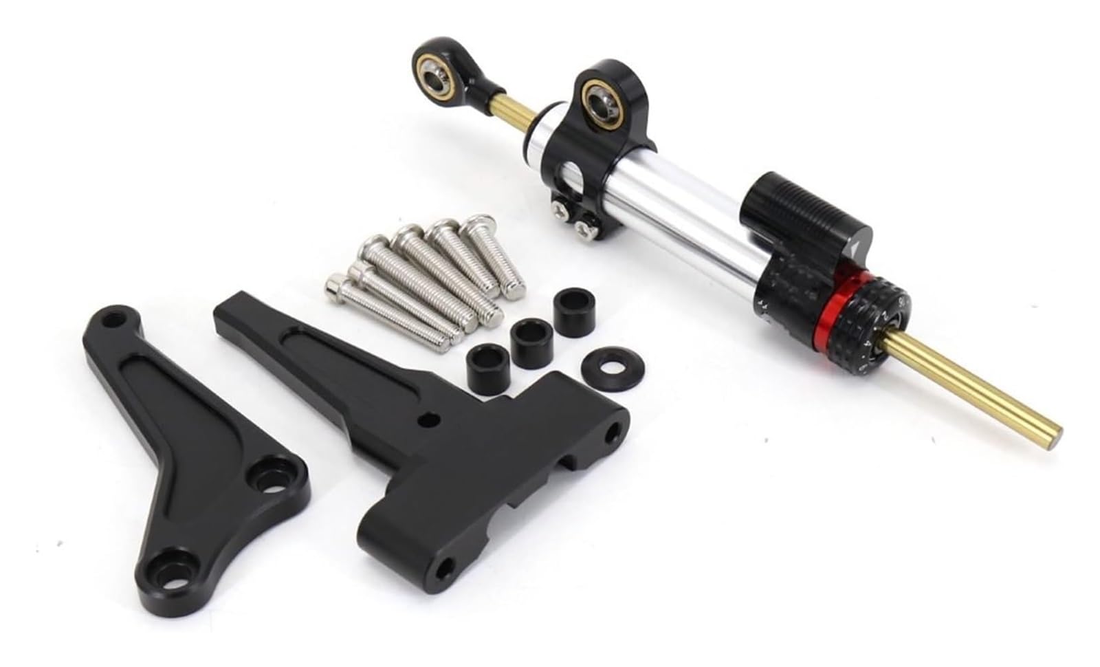 Motorrad Dämpfer Stabilisator Für Street Triple 765 RS 765 R 1200 RS Motorrad Modifizierter Lenkungsdämpfer-Stabilisator-Montagehalterungs-Unterstützungssatz(1325) von STQNXR