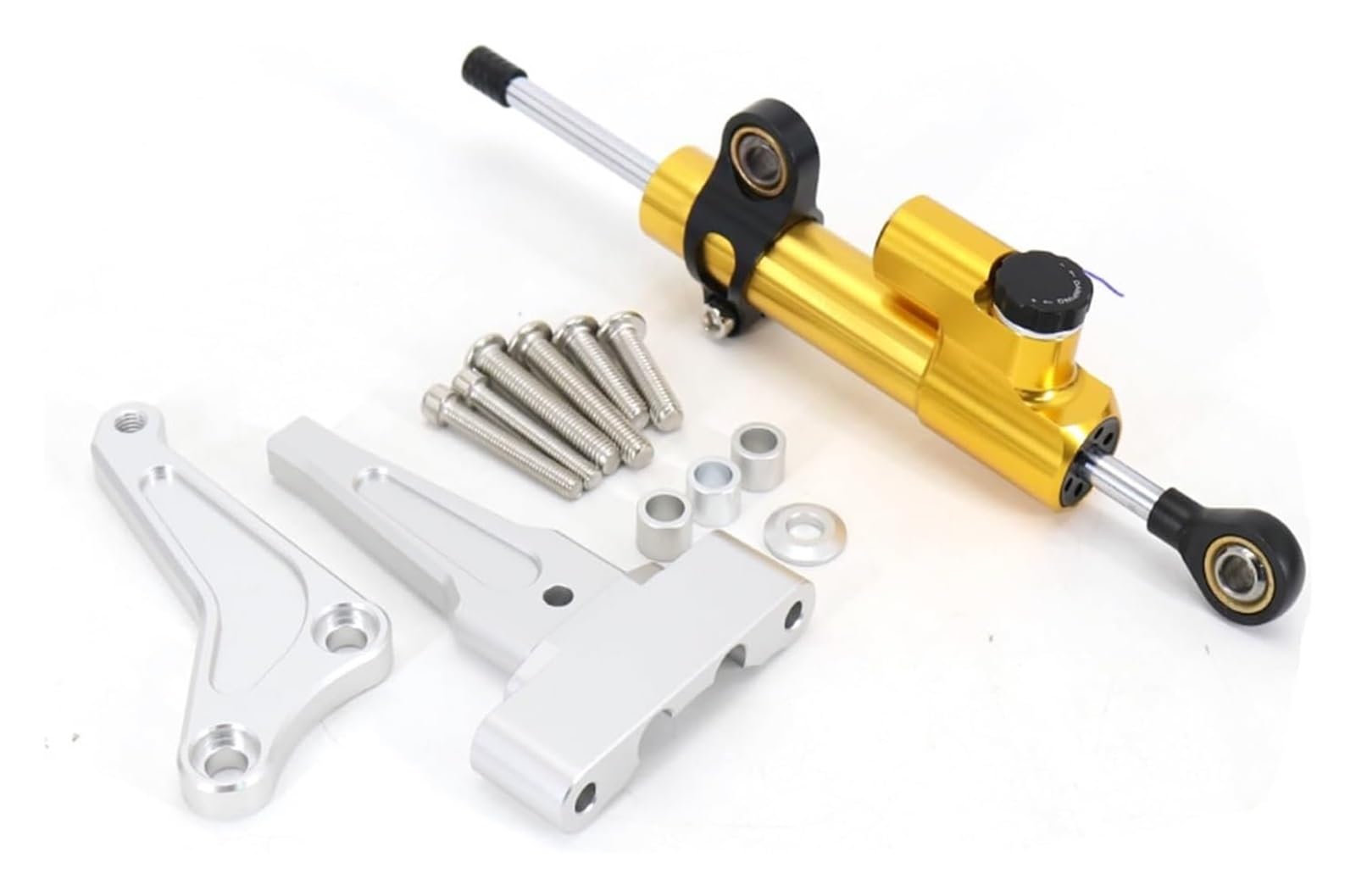 Motorrad Dämpfer Stabilisator Für Street Triple 765 RS 765 R 1200 RS Motorrad Modifizierter Lenkungsdämpfer-Stabilisator-Montagehalterungs-Unterstützungssatz(1336) von STQNXR