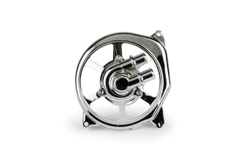 Wasserpumpendeckel STR8 Extreme Cut Minarelli LC inkl. Lager für Pumpenrad chrom von STR8
