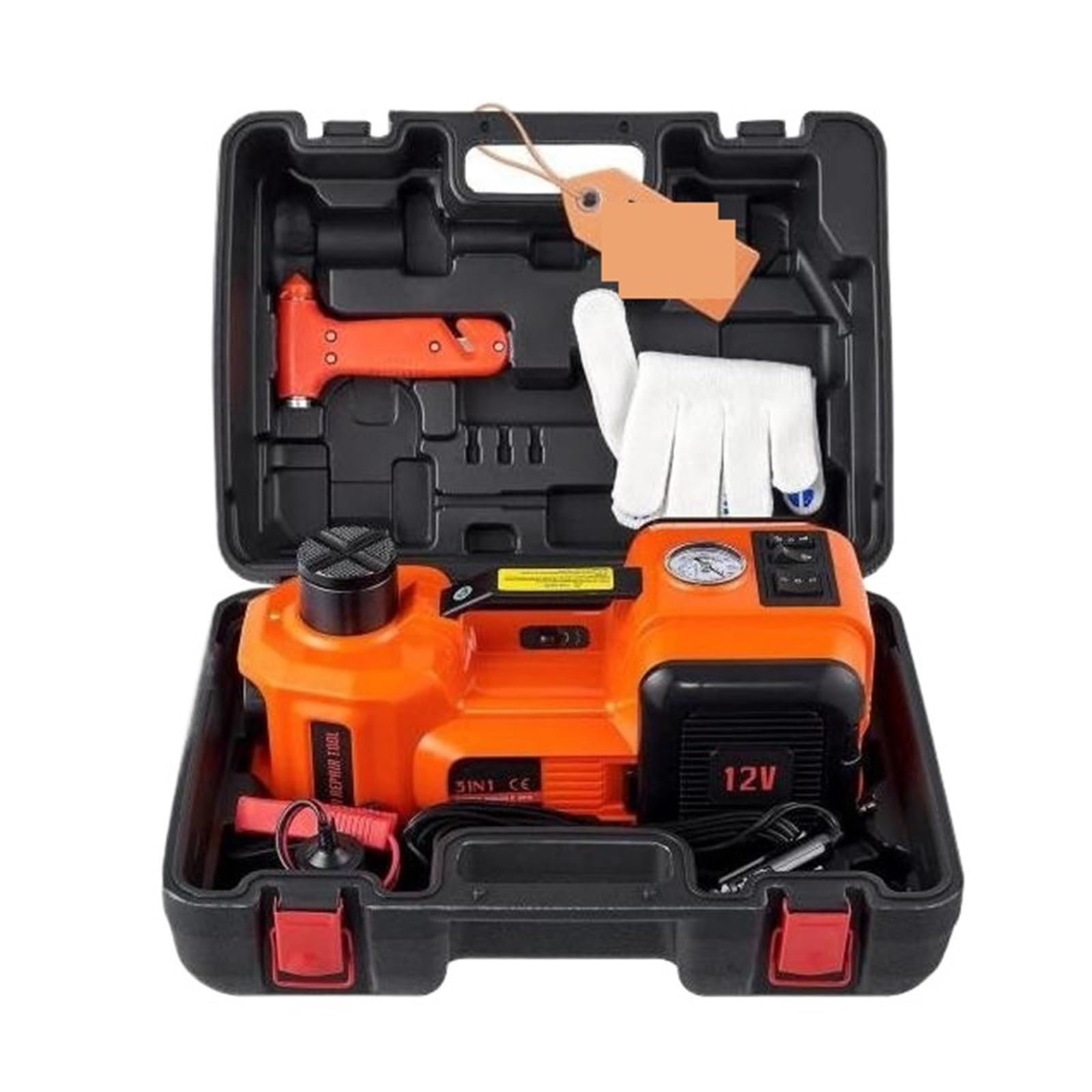 5 Tonnen elektrischer Wagenheber, 11023 Pfund, hydraulischer Wagenheber, tragbarer Wagenheber for SUV, MPV, Limousine, LKW, Reifenwechsel, Garagenreparatur, Rostbeständiges Finish(5 ton Jack) von STRAFBRG