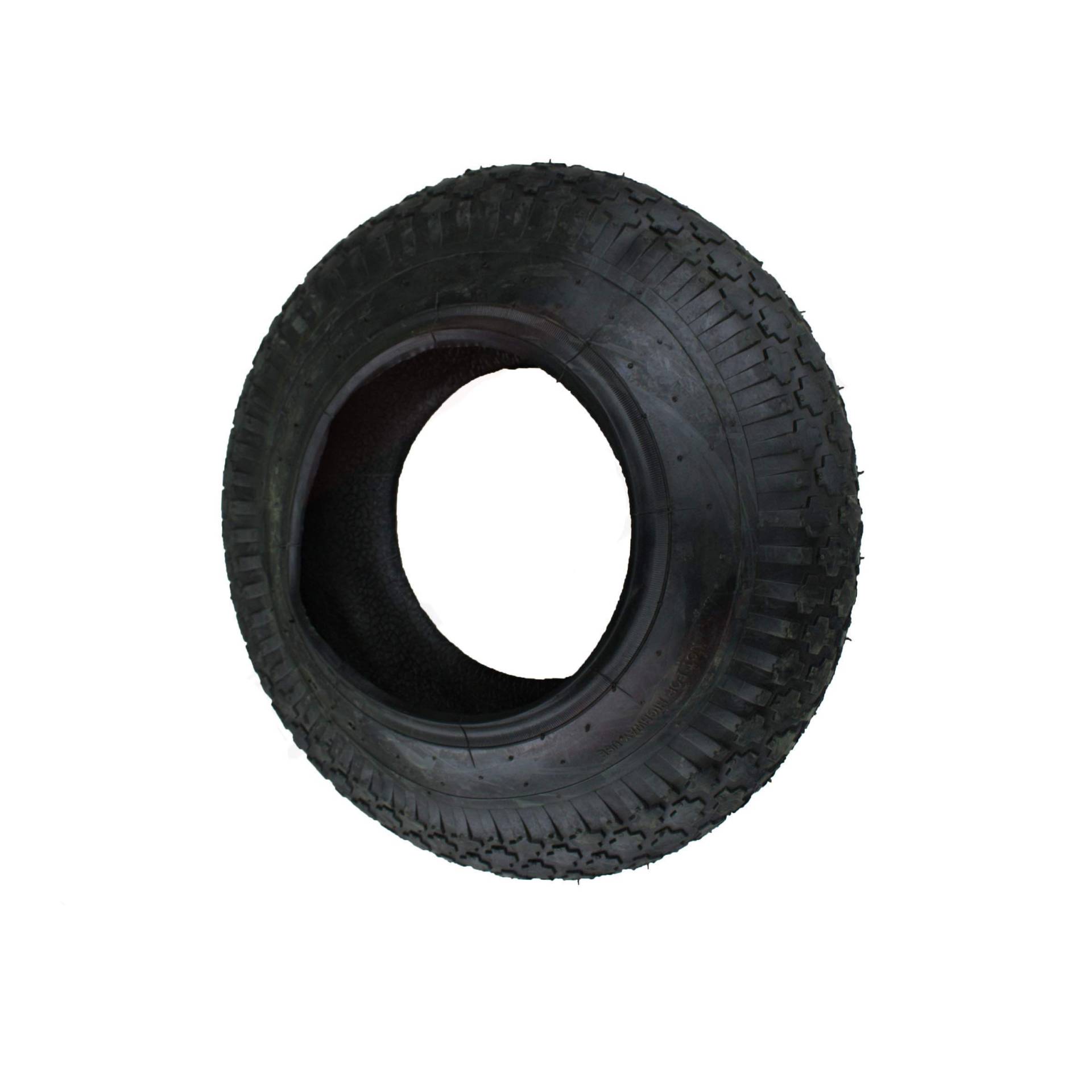 Reifen 400x100 4.80/4.00-8 Block Profil PR4-Lagen Tragfähigkeit 180 kg Reifen 400x100 4.80/4.00-8 Block Profil PR4-Lagen Tragfähigkeit 180 kg von STRICKER-ROLLEN