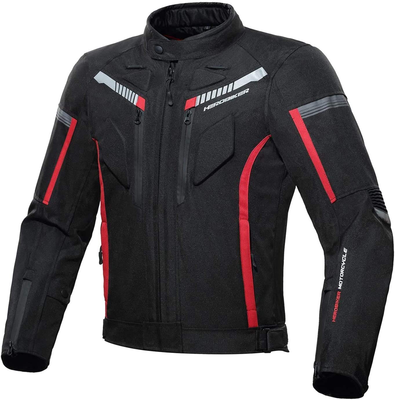 Motorradjacke Herren Der Marke Winter Sommer Incl. CE Protektoren Textil Scooter Jacke Wasserdicht | Winddicht Mit Protektoren Männer black,L Motorradjacke Herren Der Marke Winter Sommer Incl. CE Protektoren Textil Scooter Jacke Wasserdicht | Winddicht Mit Protektoren Männer black,L von STRTG