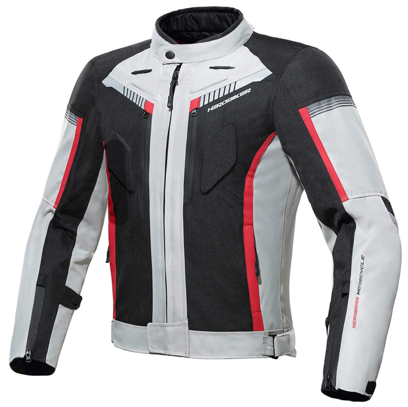 Motorradjacke Herren Der Marke Winter Sommer Incl. CE Protektoren Textil Scooter Jacke Wasserdicht | Winddicht Mit Protektoren Männer white,XXXL Motorradjacke Herren Der Marke Winter Sommer Incl. CE Protektoren Textil Scooter Jacke Wasserdicht | Winddicht Mit Protektoren Männer white,XXXL von STRTG