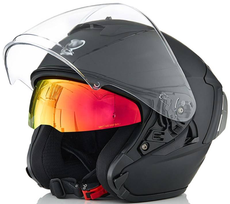 Offener Helm · Motorrad-Halbgesichts-Jet-Pilot, Motorrad, Roller, Biker, Retro, Chopper, Cruiser, Vintage, DOT/ECE-Geprüft · Motorrad-Helm Mit Offenem Gesicht A,XXXL von STRTG