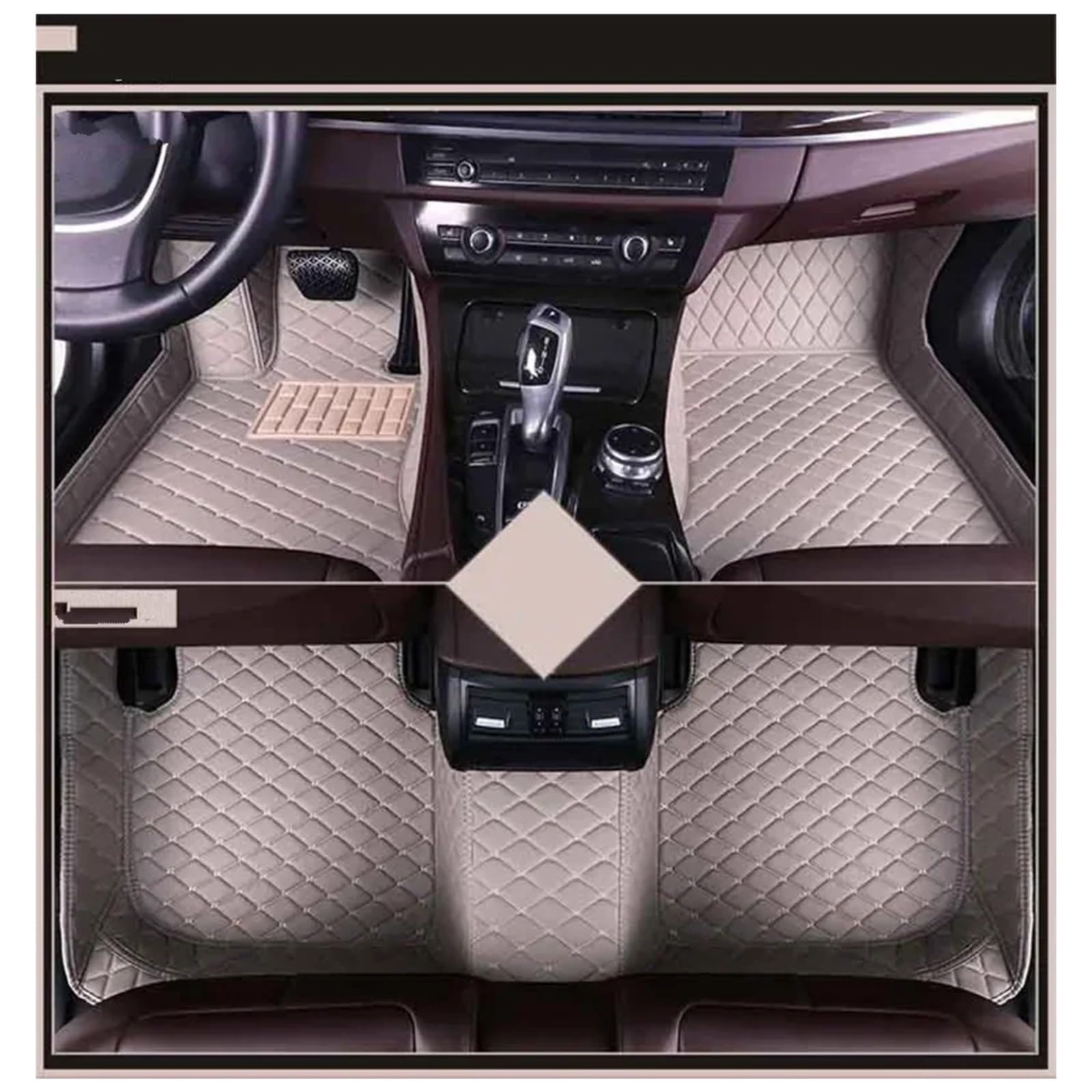 Teppich Für Citroen C5 Form Für AIRCROSS 2017-2023 Auto-Fußmatten Allwetter-TPE-Fußmatten Geruchloses Pad-Tablett 3 Stück/1 Set Fußmatten(Floor mat9,RHD) von SUAGFW