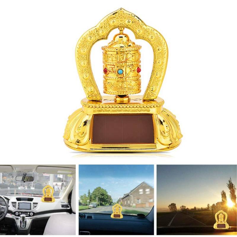 Keine verblassende tibetische Gebetsmühle, Exquisite Gebetsmühle, Autodekor für Wohnkultur Büroeinrichtung von SUCIE
