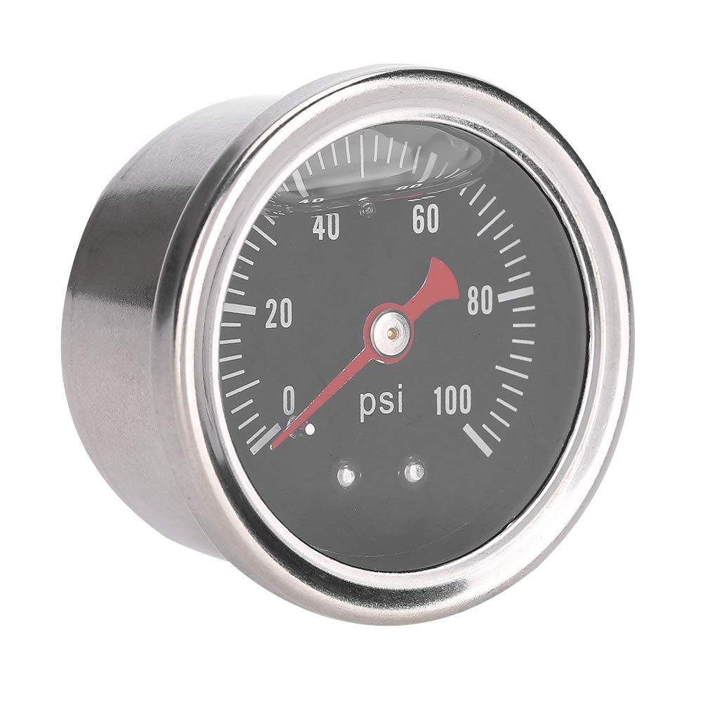 Manometer mit Druckflüssigkeit, Kraftstoffdruckmesser, Manometer für Kraftstoffdruckregler Auto Universal Fuel von SUCIE