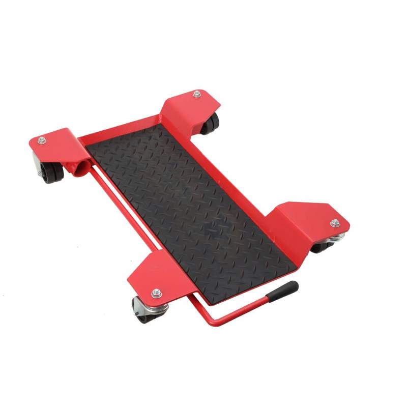 SUDEG Motorrad Rangierhilfe 360kg Rangierschiene Rangierplatte Parkhilfe Motorradständer, Rangierhilfe Motorrad für Motorräder,Länge: 56.3cm, Breite: 43.4 cm von SUDEG