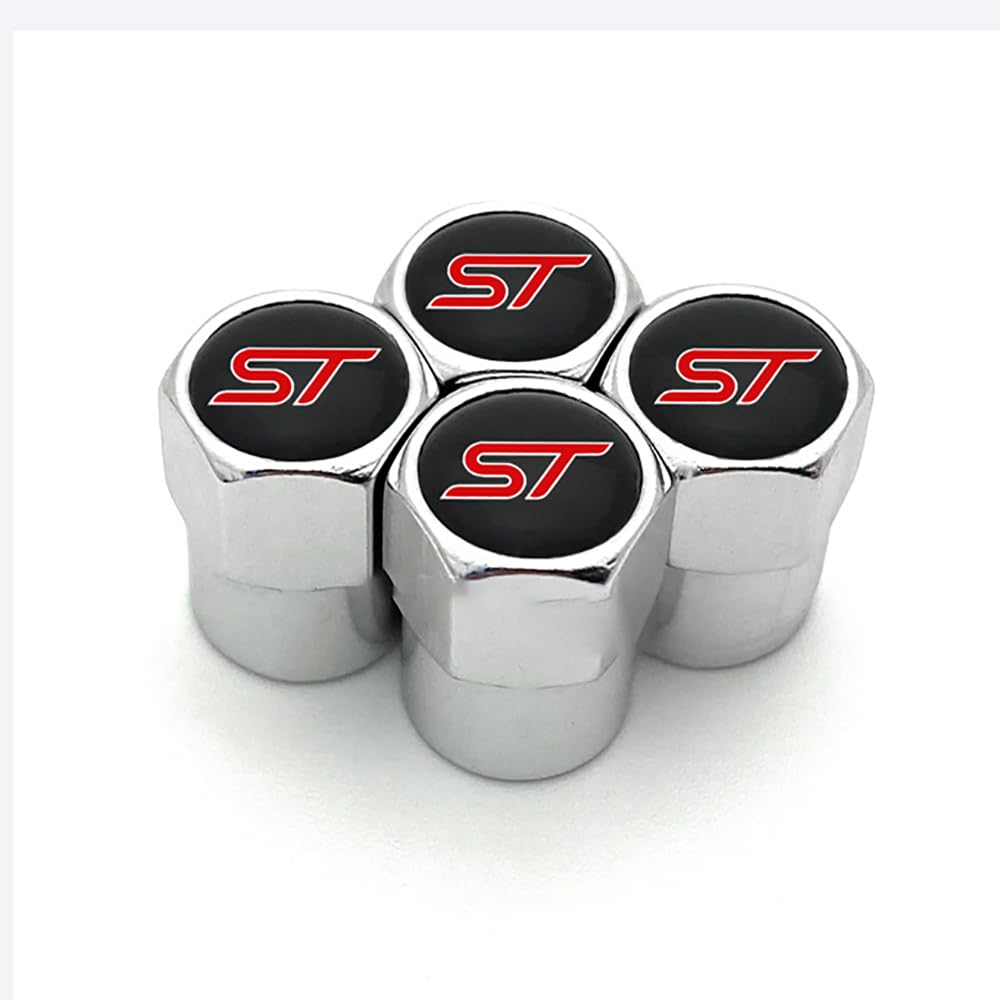 4 Stück Metall Auto Ventilkappen für Ford ST Line Focus X 2 3 Mondeo Fiesta Kuga MK2 MK3 MK4 stabilen Reifendruck Reifen Schmücken Zubehör,C 4 Stück Metall Auto Ventilkappen für Ford ST Line Focus X 2 3 Mondeo Fiesta Kuga MK2 MK3 MK4 stabilen Reifendruck Reifen Schmücken Zubehör,C von SUDORF