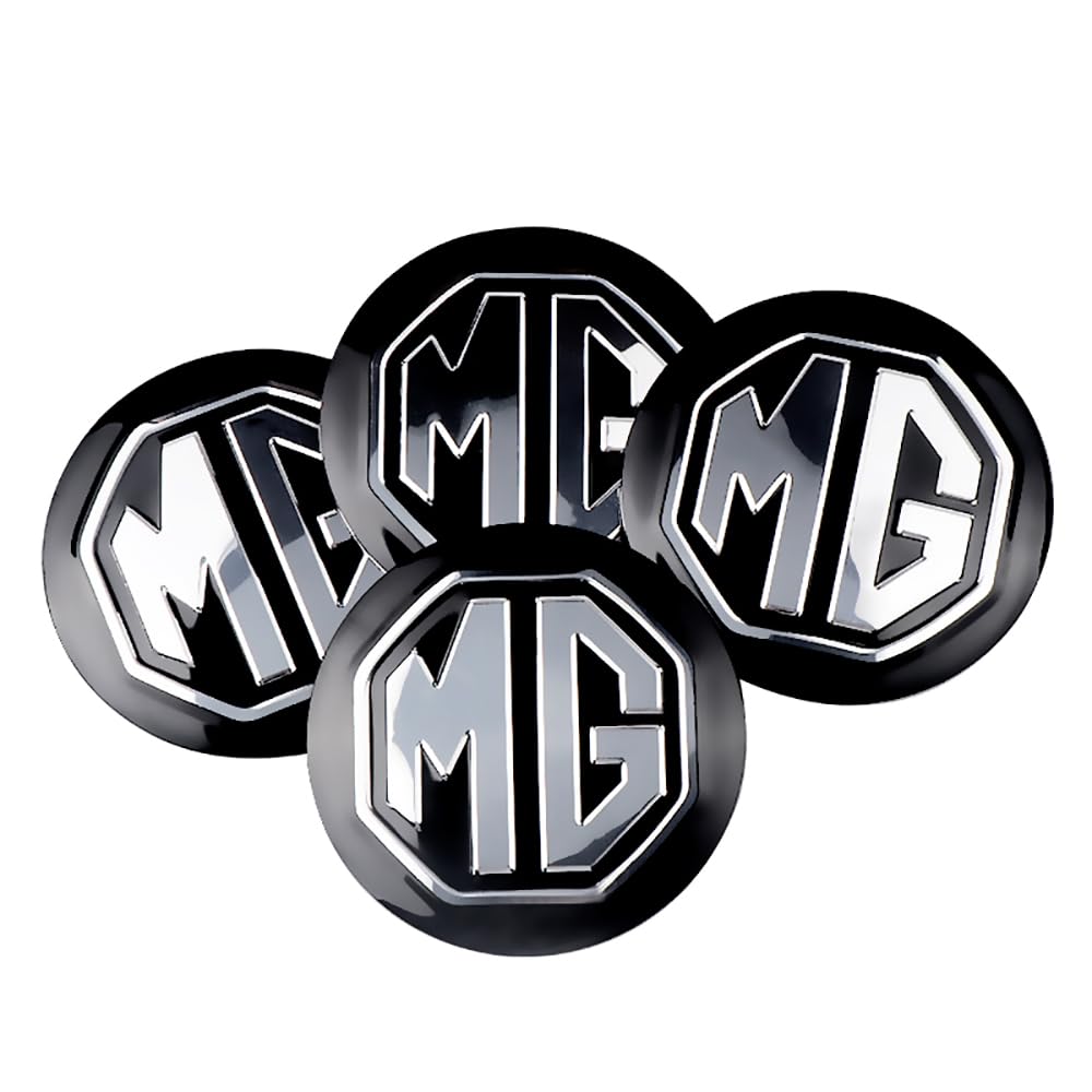 4 Stück Nabendeckel Aufkleber für MG ZS HS 4 MG4 Mulan EP MG5 MG6 GS 5 6 GT 56 mm Auto Zubehör Radnabenkappen,A von SUDORF