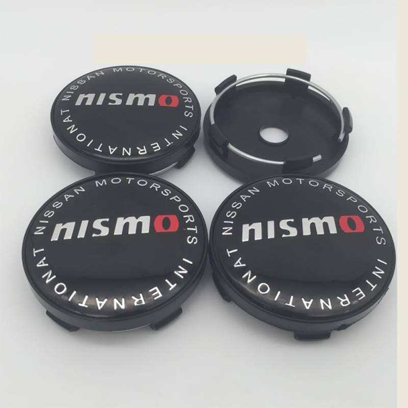 4 Stück Nabendeckel für nismo GTR 60 mm ABS-Material Auto Zubehör Radnabenkappen,F von SUDORF