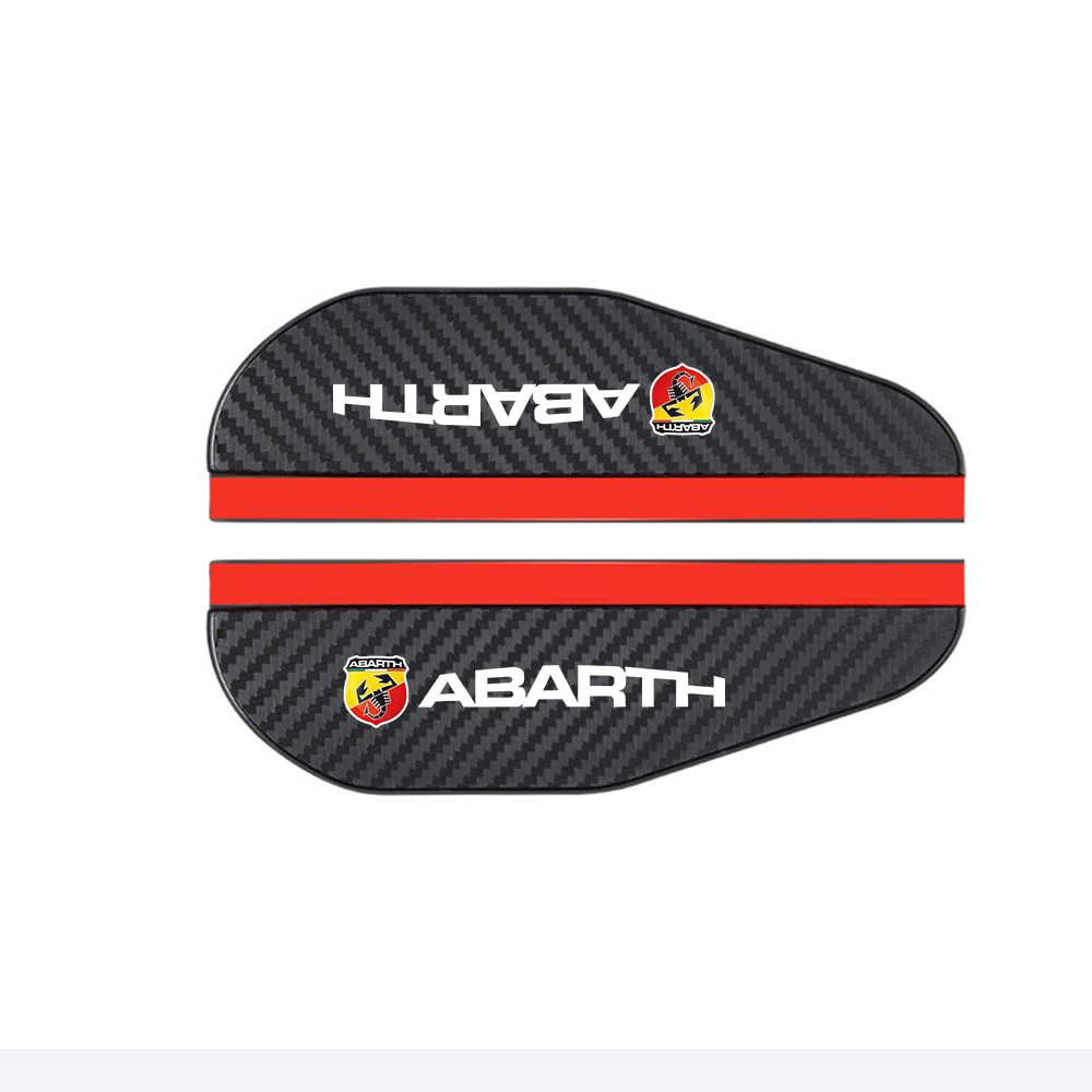 SUDORF 1 Paar Carbon Fiber Auto Rückspiegel Regenschutz für Abarth Seitenspiegel Regenschutz Fahrsicherheit SchützenAuto Zubehör von SUDORF