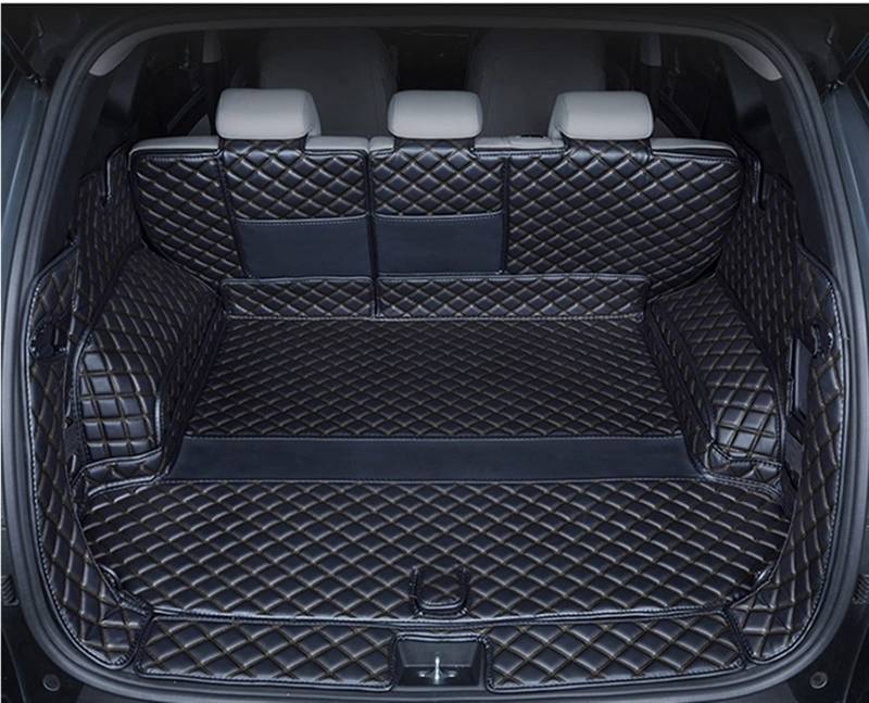 Kofferraum Schutzmatte Für Hyundai Für Tucson Für NX4 2021-2023 2021 2022 2023 Kofferraumschutzmatten Auto Kofferraummatten (Color : 3, Size : B) von SUEVAS