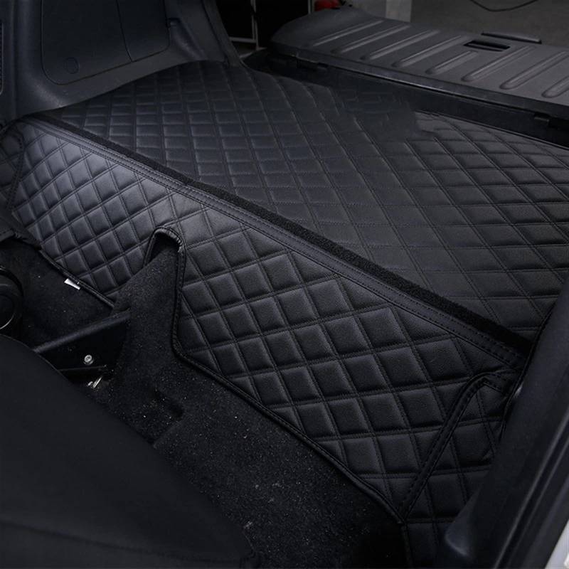 Kofferraum Schutzmatte Für Smart 451 450 Für Fortwo 2008-2014 Kofferraummatten Anti-Dirty Pad Auto Kofferraummatten (Size : Overall Black-car) von SUEVAS