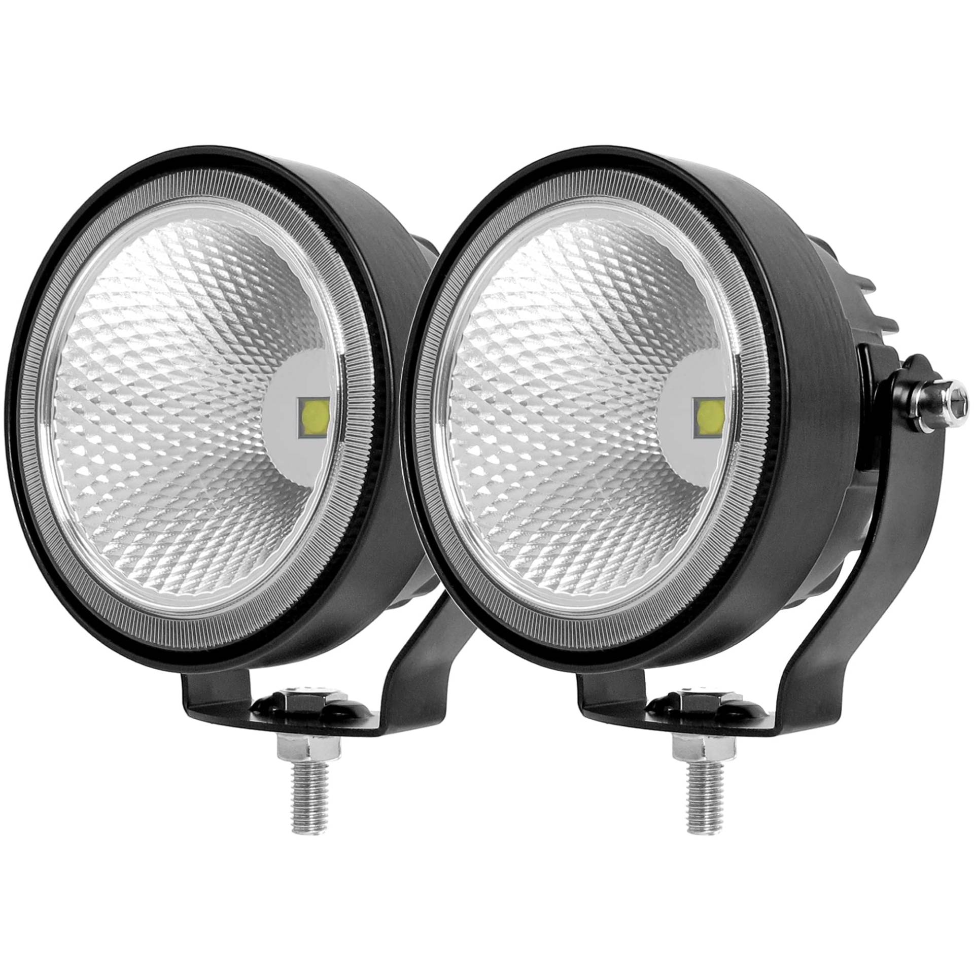 4 Zoll Led Fahrlicht 60W Weiß Zusatzscheinwerfer Wasserdichtes Arbeitslicht Für Fahrzeuge Motorräder LKW Auto SUV ATV UTV Boot Pickup Traktor 4x4 Off Road 12V 24V Flutlichtscheinwerfer von SUFEMOTEC