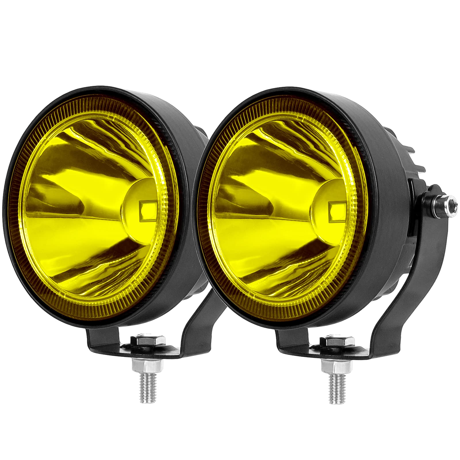 SUFEMOTEC Gelbe Led Nebelscheinwerfer 60W 4 Zoll Arbeitsscheinwerfer Fit für Motorrad LKW Auto SUV ATV Boot Traktor Rückfahrscheinwerfer 12V 24V OffRoad Fahrlicht Scheinwerfer SUFEMOTEC Gelbe Led Nebelscheinwerfer 60W 4 Zoll Arbeitsscheinwerfer Fit für Motorrad LKW Auto SUV ATV Boot Traktor Rückfahrscheinwerfer 12V 24V OffRoad Fahrlicht Scheinwerfer von SUFEMOTEC