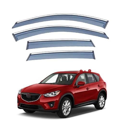 SUHNGE 1 Satz Windabweiser Regenabweiser für Mazda CX-5 MK1-KE 2012-2016, Seitenscheiben Regenschutz Regenabweise, Autofenster Anklebbare Windschutz Deflektoren von SUHNGE