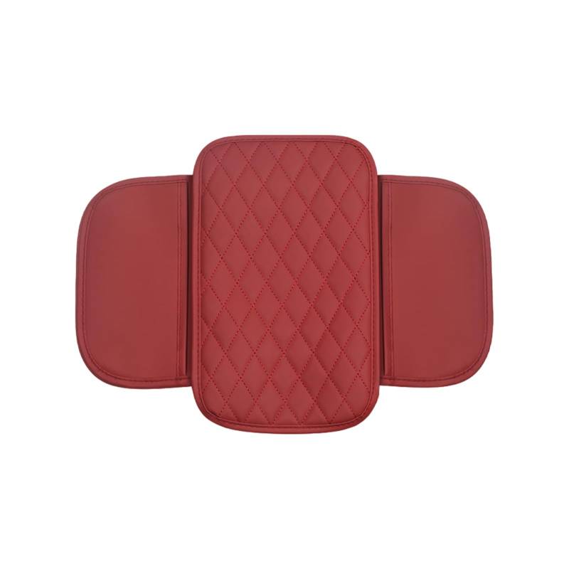 SUIOPPYUW Multifunktionaler Handlauf, weich und rutschfest, Armlehnenbox, Schutzhülle, PU, weiche Auto Ellenbogen Auffangtasche, Auto Armlehne, Rot von SUIOPPYUW