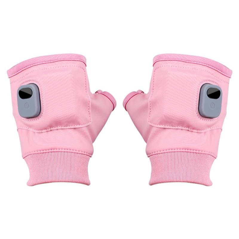 SUIOPPYUW Winddichte, beheizte Handschuhe mit USB Aufladung. Outdoor Abenteuer 3. Handschuhe mit leitfähigen Heizelementen für 360 °, Rosa von SUIOPPYUW