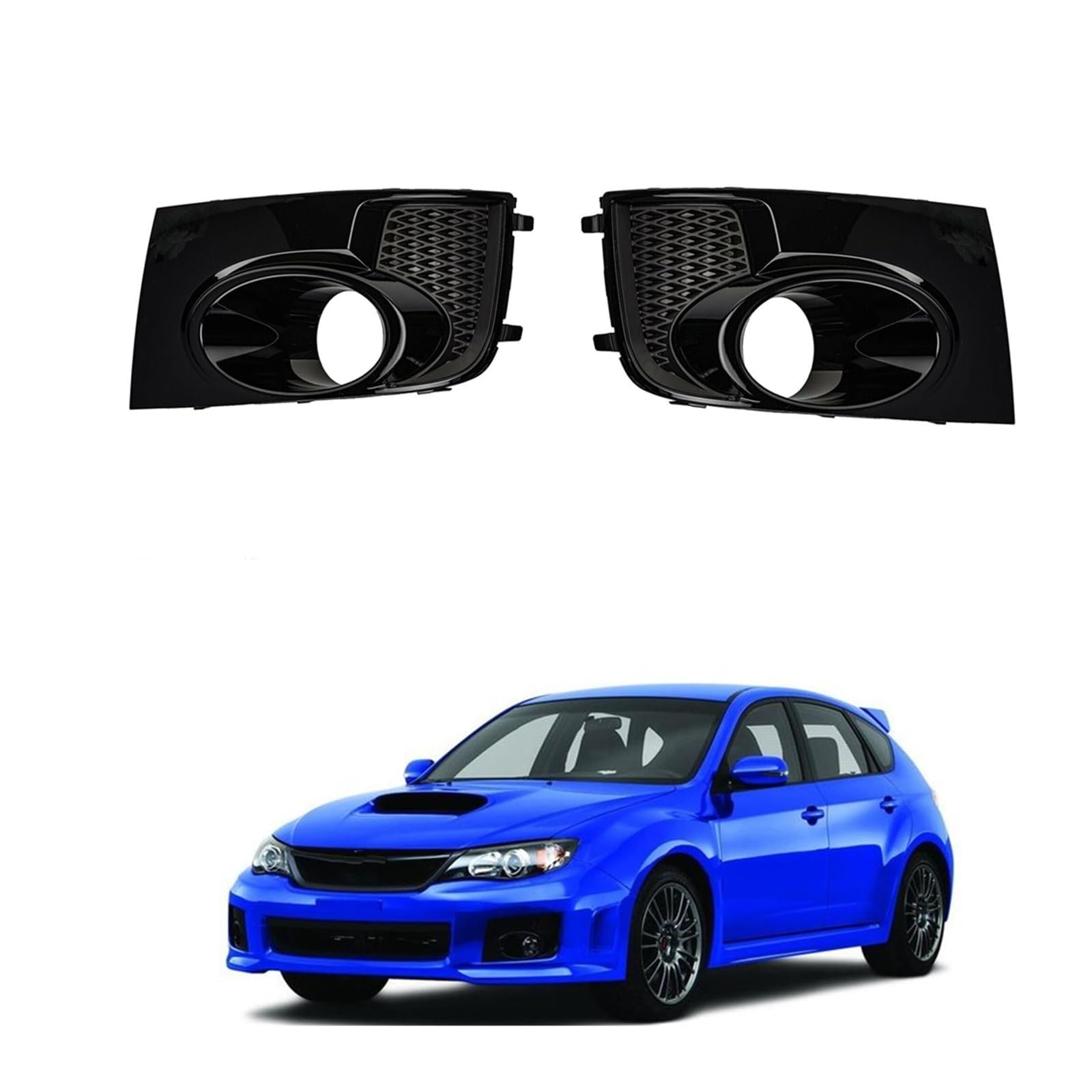 Nebelscheinwerfer-Kühlergrill-Abdeckung für Subaru Impreza WRX STI 2011-2014,Auto Vorne Nebel Licht Lampe Abdeckung Grill Stoßstange Grille Ersatz von SUKORI