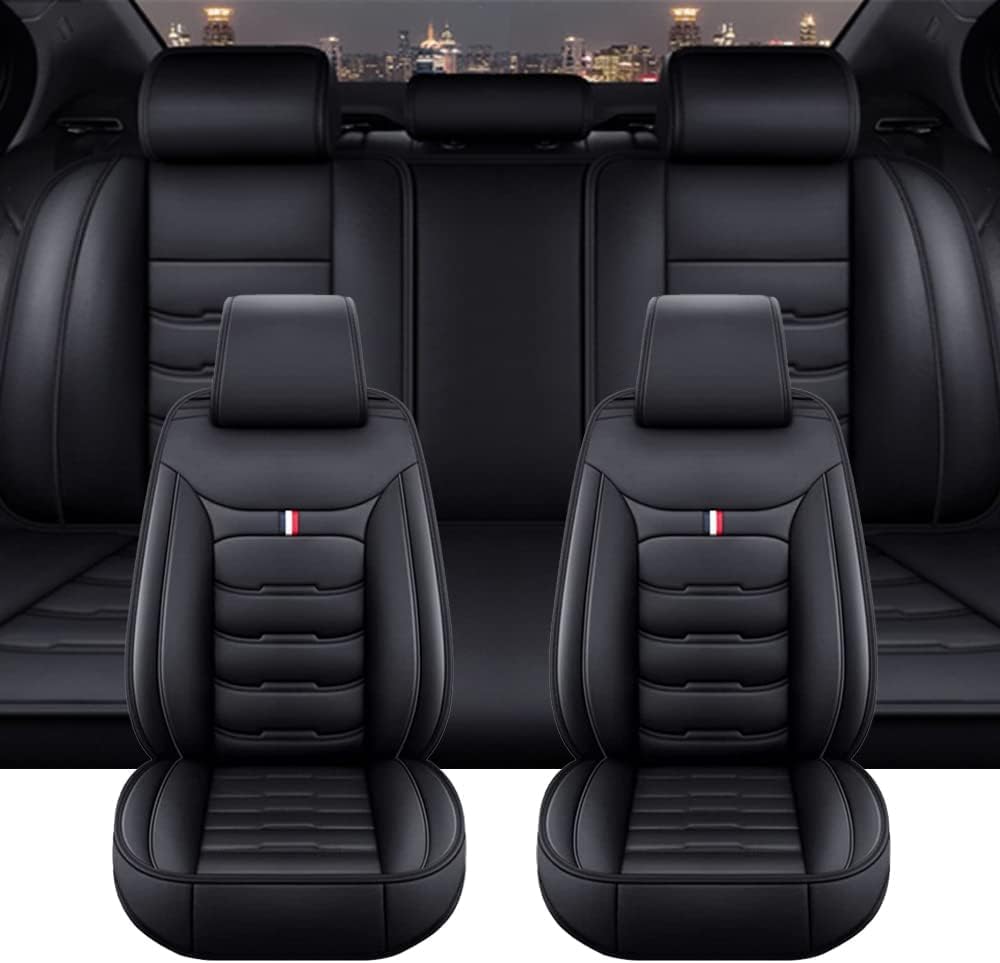 SULIILS Autositzbezüge für Tesla Model 3 / Model Y / Model S / Model X, Leder, wasserdicht und atmungsaktiv, 5-Sitzer, Autoteile, Schwarz SULIILS Autositzbezüge für Tesla Model 3 / Model Y / Model S / Model X, Leder, wasserdicht und atmungsaktiv, 5-Sitzer, Autoteile, Schwarz von SULIILS
