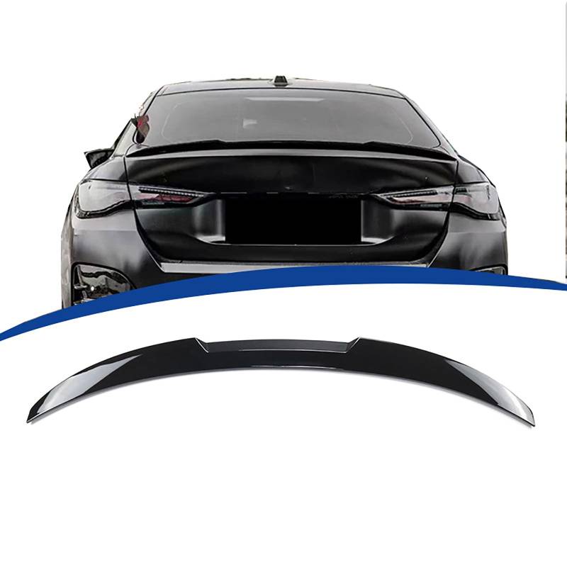Heckspoiler für BMW 4 Series 4-Door G26 2021 2022 2023 2024, Auto Heckflügel Performance-Spoiler Heckflügel Spoilerlippe Auto Tuning Car Tuning Styling Zubehör von SUNYSGS