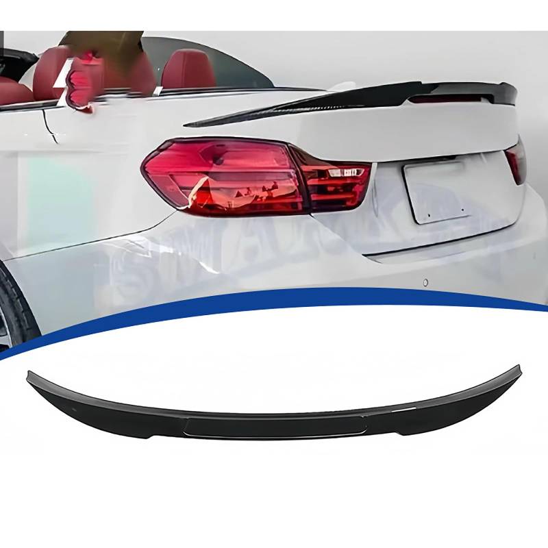 Heckspoiler für BMW 4 Series F33 2-Door Convertible 2013 2014 2015 2016 2017 2018 2019, Auto Heckflügel Performance-Spoiler Heckflügel Spoilerlippe Auto Tuning Car Tuning Styling Zubehör von SUNYSGS